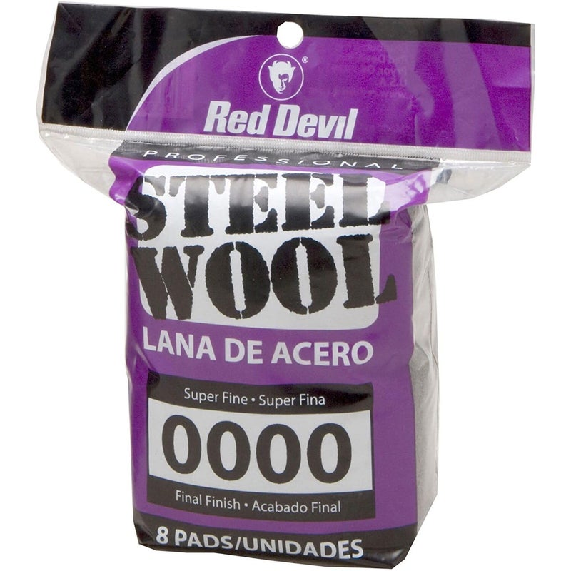 Red Devil 8 Pack #0000 Steel Wool 0320 - Image 1
